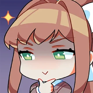 🤔 emoji Докі докі! @TM_Stikers Telegram sticker 8 of 94