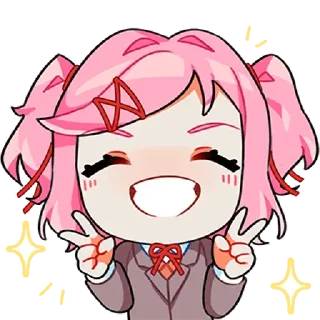 ✌️ emoji Докі докі! @TM_Stikers Telegram sticker 24 of 94
