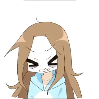 🤯 emoji Мори Гяру хуйня Telegram sticker 14 of 19