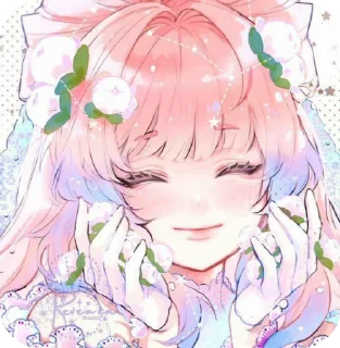 Sticker from кокоми -> @animebotsa