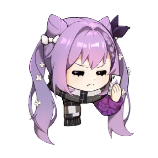 📱 emoji Keqing Waifu Telegram sticker 14 of 72