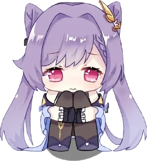 😭 emoji Keqing Waifu Telegram sticker 23 of 72