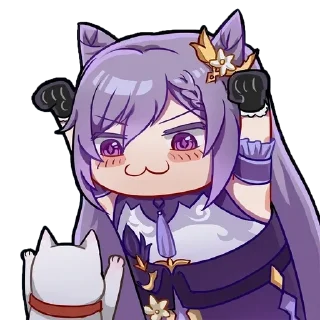 😺 emoji Keqing Waifu Telegram sticker 12 of 72