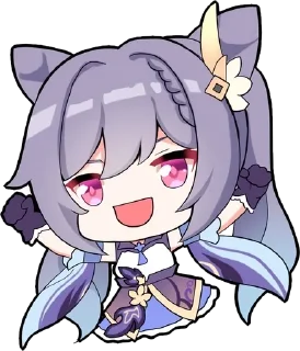 😄 emoji Keqing Waifu Telegram sticker 5 of 72