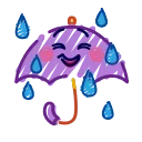 ☔️ emoji Crayons Emoji 2 @xkysluv Telegram sticker 24 of 30