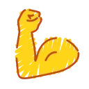 💪 emoji Crayons Emoji 2 @xkysluv Telegram sticker 2 of 30