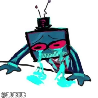 😘 emoji @CLOOBHUB ⌥ ОТЕЛЬ ХАЗБИН HAZBIN HOTEL СТИКЕРЫ ТГ Telegram sticker 17 of 30