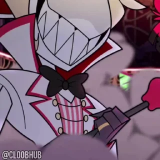 😘 emoji @CLOOBHUB ⌥ ОТЕЛЬ ХАЗБИН HAZBIN HOTEL СТИКЕРЫ ТГ Telegram sticker 14 of 30