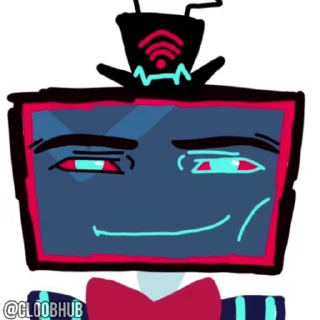 🥵 emoji @CLOOBHUB ⌥ ОТЕЛЬ ХАЗБИН HAZBIN HOTEL СТИКЕРЫ ТГ Telegram sticker 10 of 30