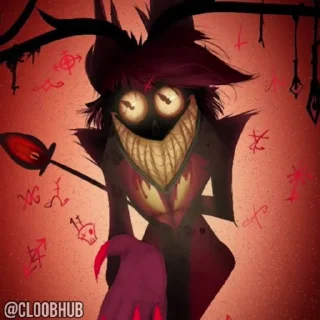 😎 emoji @CLOOBHUB ⌥ ОТЕЛЬ ХАЗБИН HAZBIN HOTEL СТИКЕРЫ ТГ Telegram sticker 4 of 30