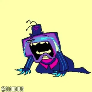 😂 emoji @CLOOBHUB ⌥ ОТЕЛЬ ХАЗБИН HAZBIN HOTEL СТИКЕРЫ ТГ Telegram sticker 8 of 30