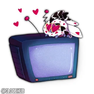 😈 emoji @CLOOBHUB ⌥ ОТЕЛЬ ХАЗБИН HAZBIN HOTEL СТИКЕРЫ ТГ Telegram sticker 21 of 30