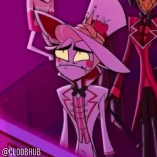 😡 emoji @CLOOBHUB ⌥ ОТЕЛЬ ХАЗБИН HAZBIN HOTEL СТИКЕРЫ ТГ Telegram sticker 23 of 30