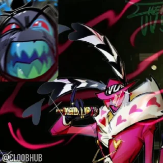 😘 emoji @CLOOBHUB ⌥ ОТЕЛЬ ХАЗБИН HAZBIN HOTEL СТИКЕРЫ ТГ Telegram sticker 12 of 30