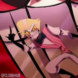 🥵 emoji @CLOOBHUB ⌥ ОТЕЛЬ ХАЗБИН HAZBIN HOTEL СТИКЕРЫ ТГ Telegram sticker 22 of 30