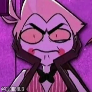 😡 emoji @CLOOBHUB ⌥ ОТЕЛЬ ХАЗБИН HAZBIN HOTEL СТИКЕРЫ ТГ Telegram sticker 2 of 30