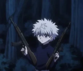 🌟 emoji Killua: help me Telegram sticker 1 of 37