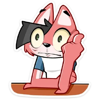 Sticker from Лис Рик (вк. без надписей)