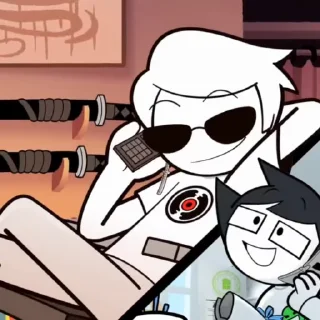 Sticker from Homestuck "Dave" :: @AG3NT_2D