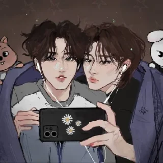 👀 emoji minsung art by @riiiminhoriginal Telegram sticker 2 of 30