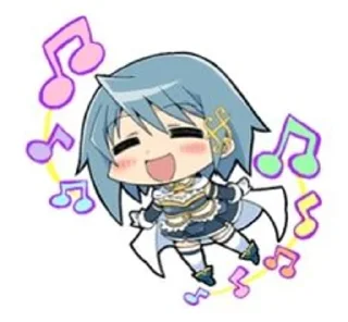 Sticker from madoka (･ω<)☆
