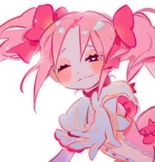 Sticker from madoka (･ω<)☆