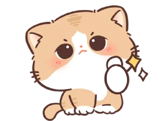 🐱 emoji ૮꒰ ｡っ -｡꒱ఎ   ⃝@mewsticks ⊹  ◜ ♡  𝅭 Telegram sticker 2 of 40