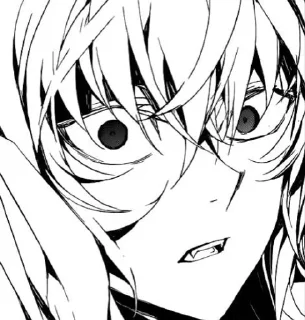 😡 emoji ;;Mikaela Hyakuya Telegram sticker 10 of 19