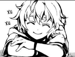 😄 emoji ;;Mikaela Hyakuya Telegram sticker 1 of 19