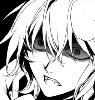 😡 emoji ;;Mikaela Hyakuya Telegram sticker 14 of 19