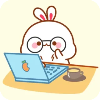 Sticker from bunny's cute