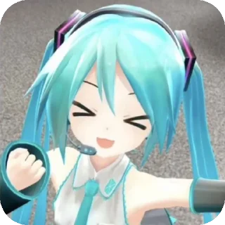 👄 emoji 💋hatsume miku💋 Telegram sticker 10 of 10