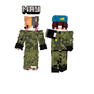 🐈 emoji Українські майнкрафтери Telegram sticker 7 of 9