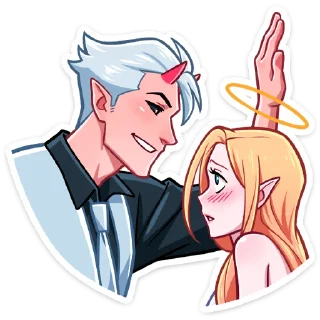 Sticker from Демон и Ангелица @Nyasticks