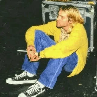 🌾 emoji kurt cobain Telegram sticker 22 of 104