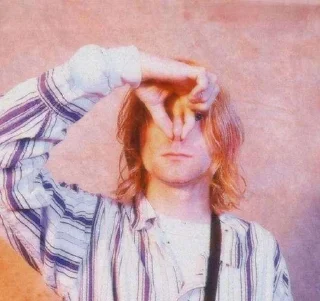 🤭 emoji kurt cobain Telegram sticker 6 of 104