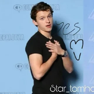 🥰 emoji Tom Holland is my husband, avengek Telegram sticker 9 of 120