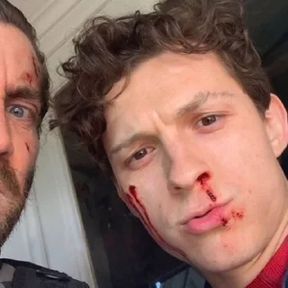 ❓ emoji Tom Holland is my husband, avengek Telegram sticker 23 of 120