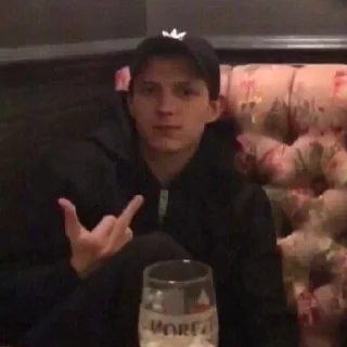 🖕 emoji Tom Holland is my husband, avengek Telegram sticker 6 of 120