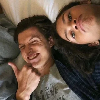👍 emoji Tom Holland is my husband, avengek Telegram sticker 14 of 120