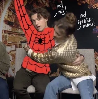 🕸 emoji Tom Holland is my husband, avengek Telegram sticker 21 of 120