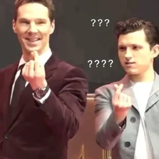 ❓ emoji Tom Holland is my husband, avengek Telegram sticker 22 of 120