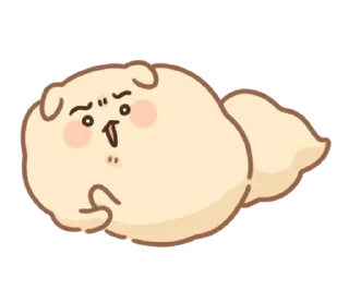 🐶 emoji ꒰  ྀི◞ ◟ ꒱  @mewsticks  ܀ ⊹ ˚ Telegram sticker 23 of 40