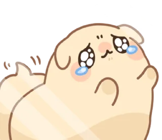 🐶 emoji ꒰  ྀི◞ ◟ ꒱  @mewsticks  ܀ ⊹ ˚ Telegram sticker 12 of 40