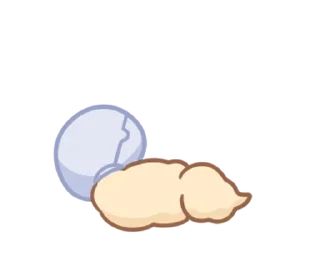 🐶 emoji ꒰  ྀི◞ ◟ ꒱  @mewsticks  ܀ ⊹ ˚ Telegram sticker 22 of 40