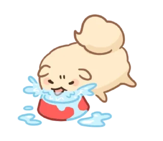 🐶 emoji ꒰  ྀི◞ ◟ ꒱  @mewsticks  ܀ ⊹ ˚ Telegram sticker 7 of 40