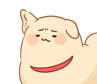 🐶 emoji ꒰  ྀི◞ ◟ ꒱  @mewsticks  ܀ ⊹ ˚ Telegram sticker 20 of 40