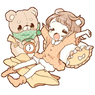 ☀️ emoji Милая-тян @tg_sticks Telegram sticker 7 of 32