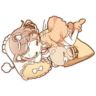 😴 emoji Милая-тян @tg_sticks Telegram sticker 8 of 32