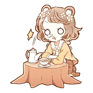 🤒 emoji Милая-тян @tg_sticks Telegram sticker 18 of 32